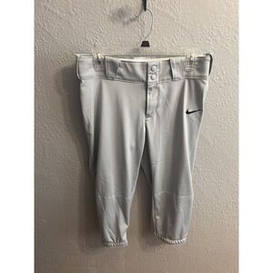 Nike Engineered Team Baseball Shorter Pants Mens Size Medium Gray